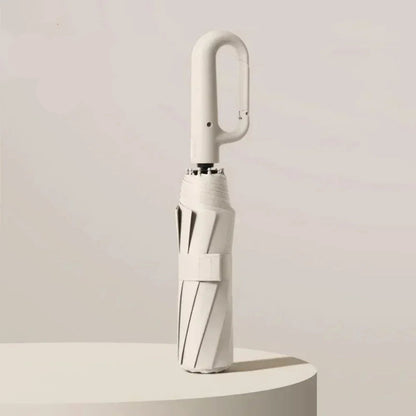 White umbrella on a light gray background with text 'Five colors are available'.